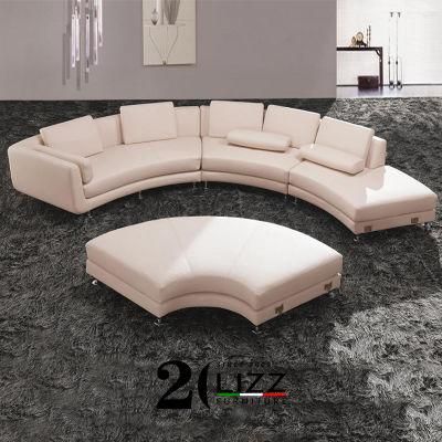 Modern Semi-Circle New Type Couch Leather Sofa Set Leisure Sofa