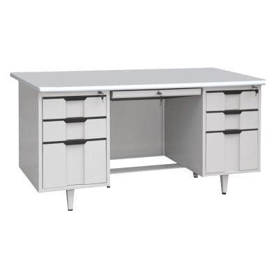Cheap Metal Office Receptionist Desk Office Desk Organiser with Drawers