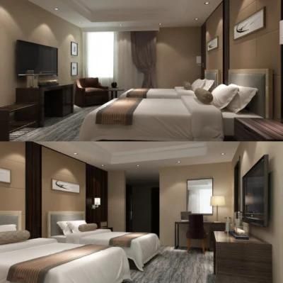 Moisture Proof Laminate Plywood with Veneer Hotel Bedroom Furniture for 5 Star Hotel Project (NCHB-001001)