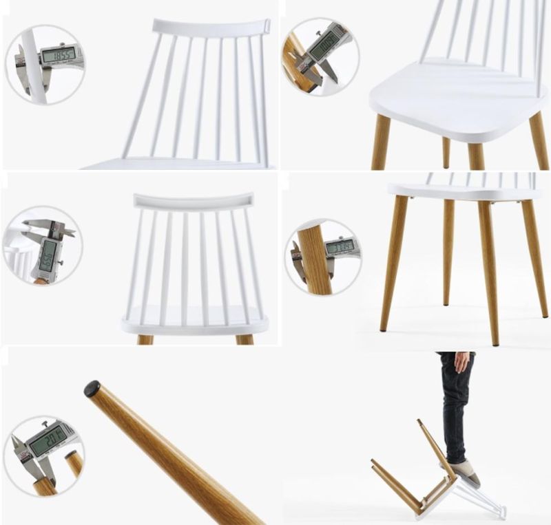 Windsor Outdoor Furniture Garden Stackable Plastic Seat Metal Dining Chair for Sale