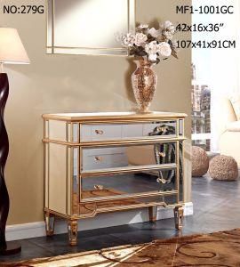 Modern Living Mirrored Furniture Drawer Cabinet