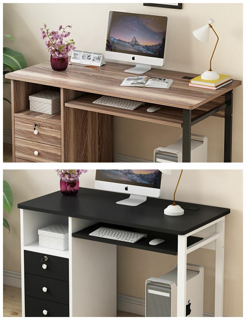 Manufacturer Price Modern Wooden Home Office Furniture Study Table Computer Desk with Drawer