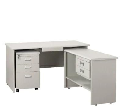 Modern Office Desk Table L Shape Home Office Computer Desk with Drawers