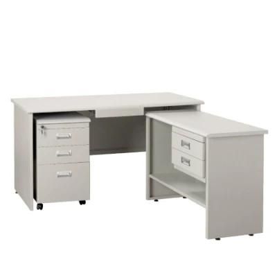 Modern Office Desk Table L Shape Home Office Computer Desk with Drawers