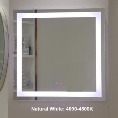 Home Decor Eco-Friendly Wall-Mounted Defog Illuminated Bathroom Products Mirror
