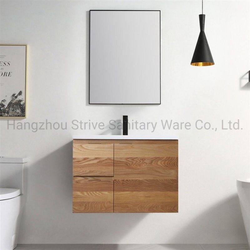 New Design Modern Solid Wood Bathroom Vanity Basin Cabinet Bathroom Furniture