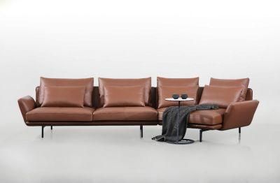New Modern Home Furniture Multi-Functional Sectional Leather Sofa Set Fabric Sofa