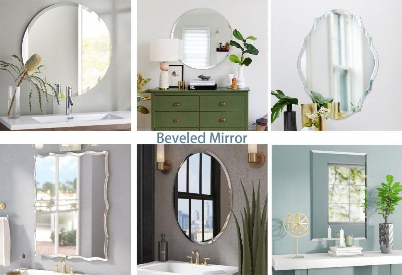 Bathroom Furniture Rectangle Framed Mirror Wholesale Metal Bathroom Mirror Wall Mounted for Bathroom Living Room