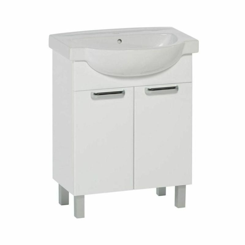 Ceramic Washbasin Furniture with Vanity Unit, Washbasin, 55 Cm