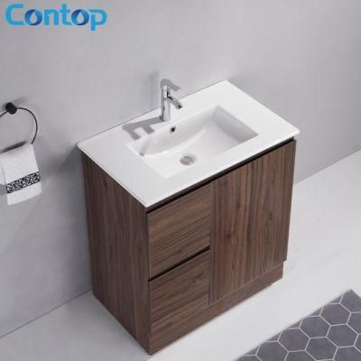 Floor Mounted Modern Solid Wood Cabinet Wholesale Wooden Bathroom Vanity