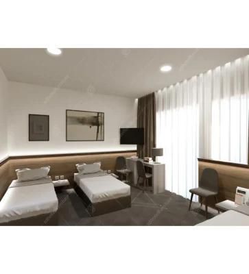 Hotel Bedroom Furniture Design with MDF or Plywood Panel Hotel Furniture (KK 01)