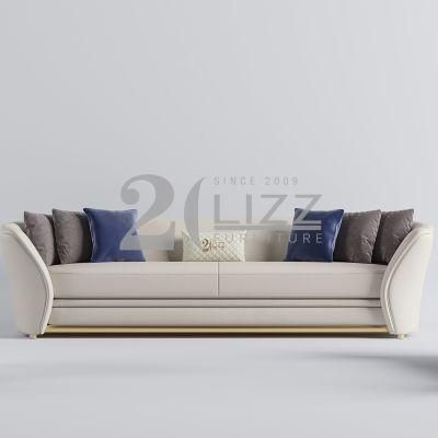 Factory Directly Sale Italian Style Sectional Home Furniture European Modern Real Leather Sofa