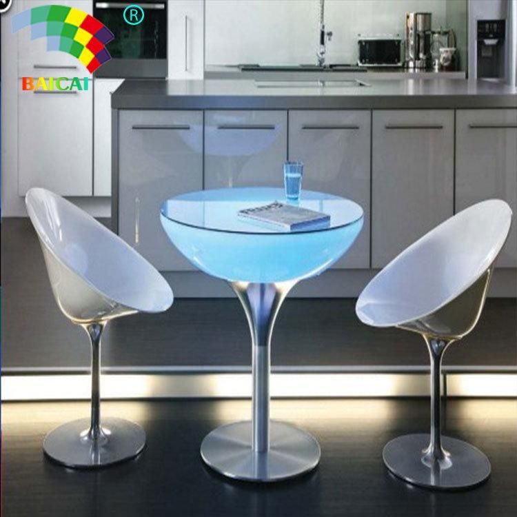 LED Illuminated Bar Cocktail Table