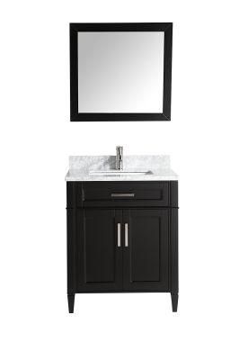 Solid Wood Modern Simple Floor Mountained Combination Bathroom Cabinet Vanity