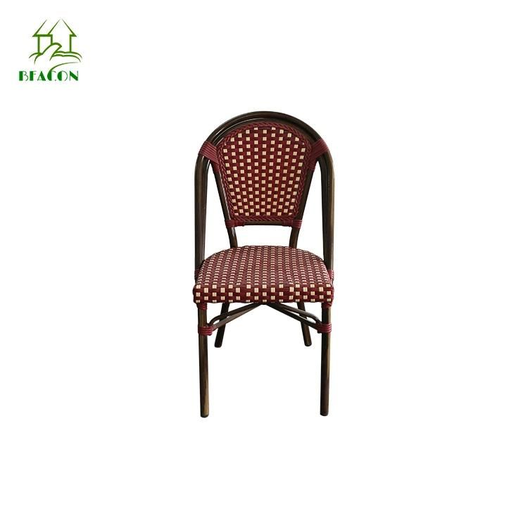 Modern Leisure Rattan Aluminum Outdoor Indoor Dining Furniture Chair