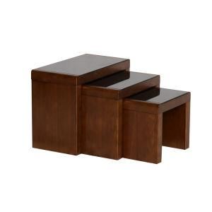Modern Design Nesting Wooden Sofa Side Tables