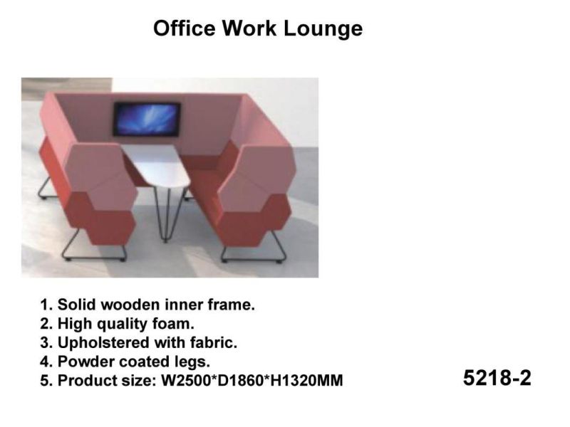Modern Furniture Soft Seating Office Work Lounge Office Phone Booth