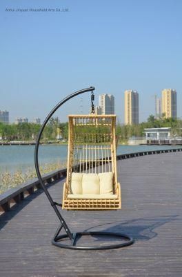 Modern Outdoor Garden Swing Leisure Dining Room Lounge Rocking Plastic Rattan Metal Folding Chair