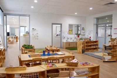 School Furniture Kids Table, Kindergarten Classroom Table, Preschool Children Rectangle Wooden Study Table