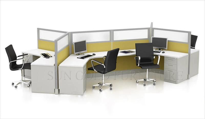 New Modular Easy Assembling Wooden Office Partition with Drawer (SZ-WST653)