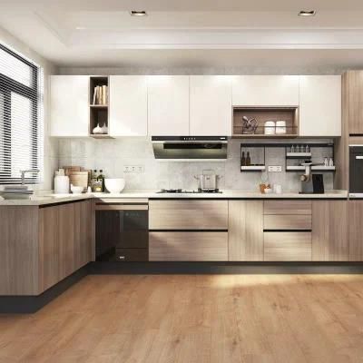 Modern Prefab Solid Wood Customize MDF Kitchen Cabinet Designs