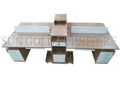 New Commercial Office Wooden Workstation Desk for 4 People (SZ-WS309)