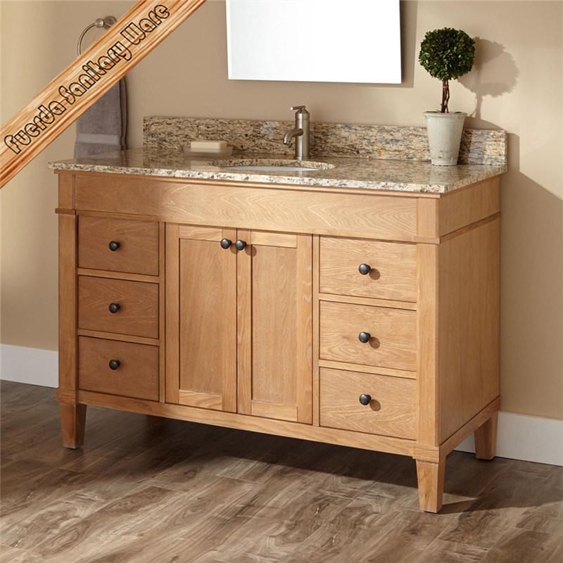 Wood Color Granite Top furniture for Bathroom