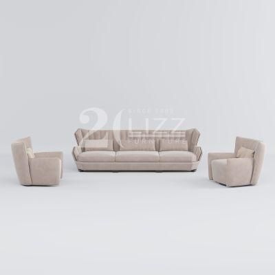 Professional European Style Luxury Office Home Furniture Modern Commercial Living Room Fabric Leisure Sofa