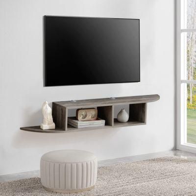 TV Stand Wall Mounted Entertainment TV Shelf Modern Media Console TV Storage Shelf for Living Room Bedroom