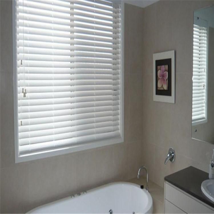 External Summer Wood Venetian Slat Blinds Sheer