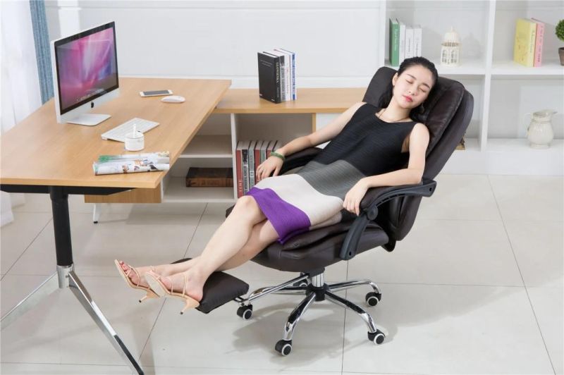 Modern Wholesales Swivel Ergonomic PU Reclining Home Office Furniture High Back Executive Computer Gaming with Footrest