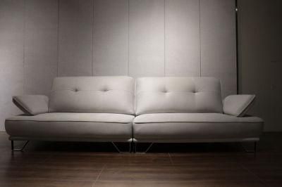 Custom Wholesale Interior Furniture White Casual Simple Fabric Sofa