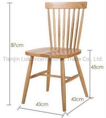 China Cheap Modern Home Furniture Soild Wood Dining Windsor Chair