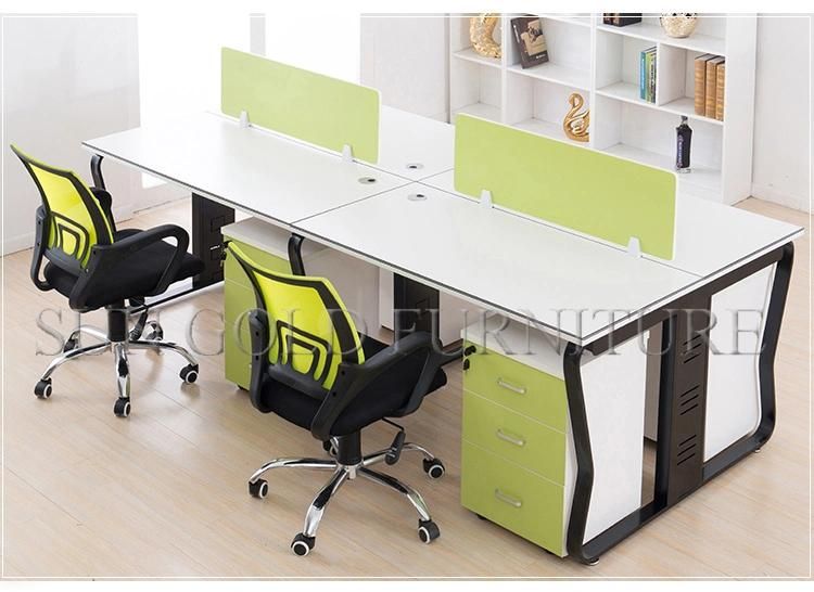 (SZ-WSL304) Office Workstation Steel Feet Melamine Office Partition