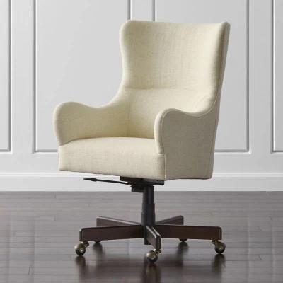 High Back Fabric Swivel Home Office Leisure Chair