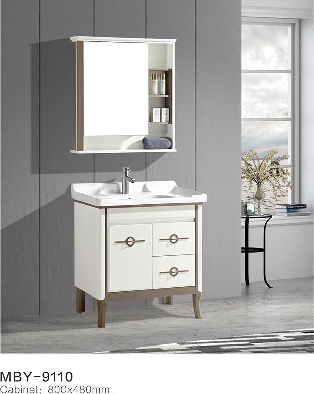 PVC Paint Free Wall Mounted Type Bath Bathroom Cabinet Vanity