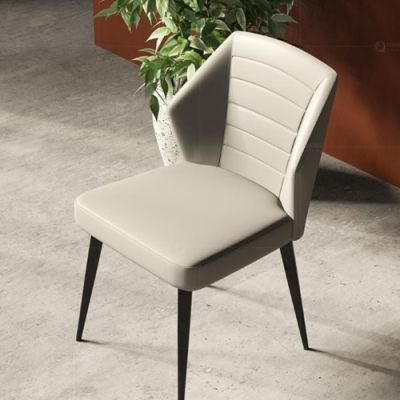 Grey Leather Sitting Room Cheap Modern Dining Chair