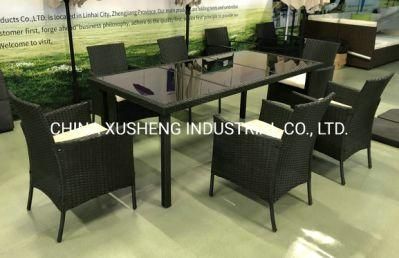 Modern Outdoor Rattan Chairs Garden Patio Dining Table Furniture Chair Set