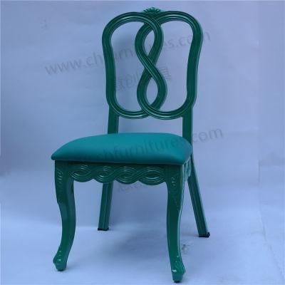 Wholesale Aluminum Imitation Wood Restaurant Chair for Hotel and Banquet and Wedding