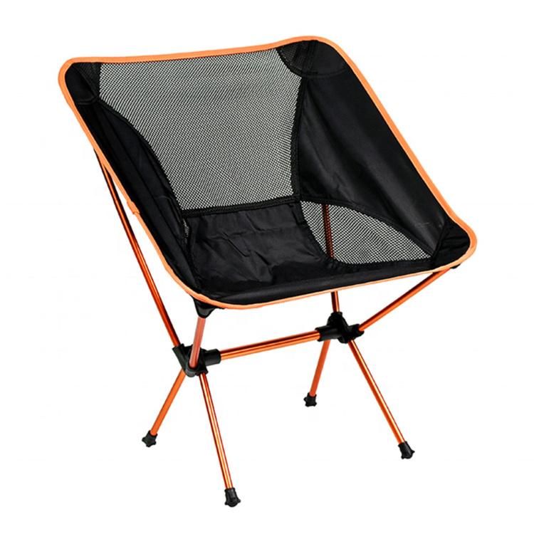 Folding Camping Portable Fishing Foldable Chairs Outdoor Beach Aluminum Moon Camp Hiking Compact Camping Lightweight Chair