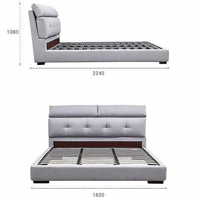 Nordic Modern and Contracted Soft Shelf #Bed 0176-3
