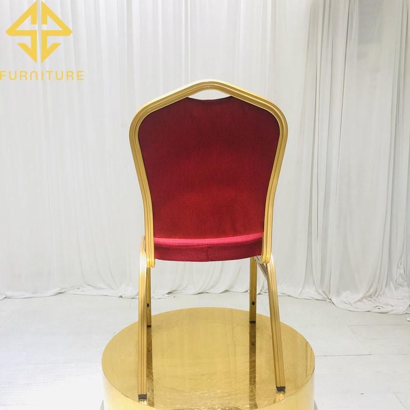 Wholesale Cheap Prices Fabric Cover Metal Frame Banquet Chair Wedding/Hotel Using for Sale