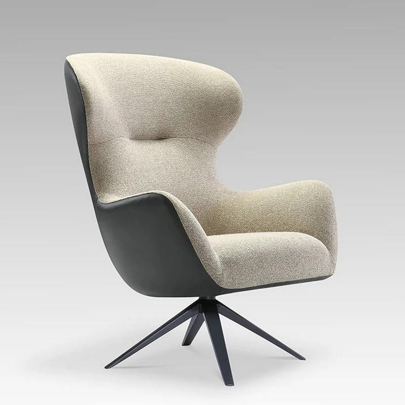 Chinese Popular Hot Sale Modern Leisure Furniture Rotatable Chair with Muscle Shape Design
