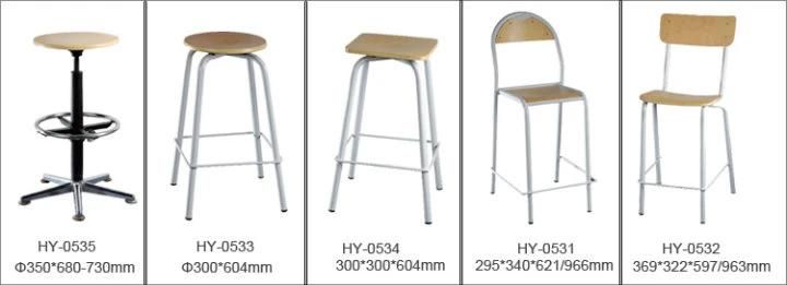 School Wood Modern Metal Laboratory Chair