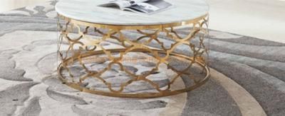 Modern Wedding Table Hotel Round Side Table Dubai Metal Coffee Tables for Home Furniture