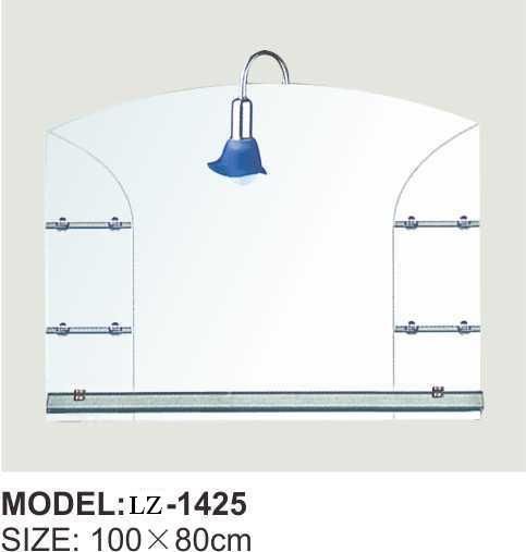 2022 Fashion High Quality Light Bathroom Mirror with Double Shelf