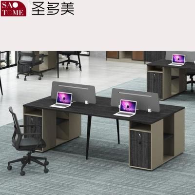 Modern Luxury Foshan Office Wooden Table Ordinary Desk Office Furniture Four People