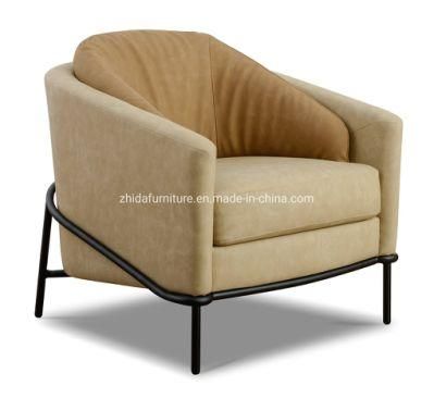 Modern Fabric Metal Frame Living Room Furniture Chair for Hotel Lobby