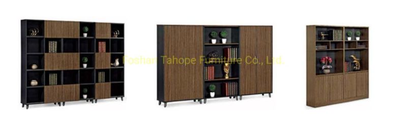 Dark Walnut Chipboard Modern Melamine Executive Office Table