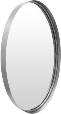 Oval Mirror for Bathroom, 20X28&quot; Vanity Mirror Wall Mounted Mirror with Silver Metal Framed for Bathroom, Living Room, Entryway